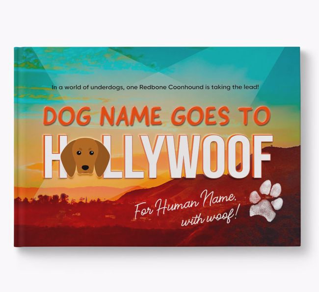Personalised Book: Redbone Coonhound Goes to Hollywoof